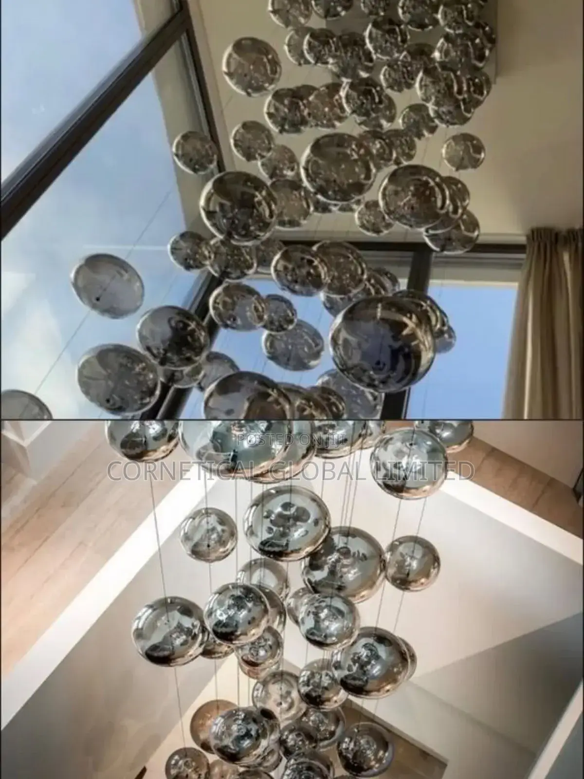 Modern Stylish Luxury Crystal Led Stone Bubble Chandelier Light