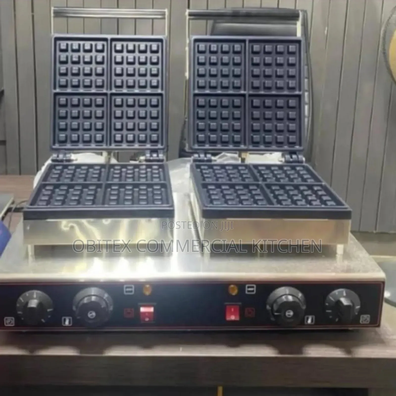 Industrial Double Square Waffle Baker Machine Is Available for Sale