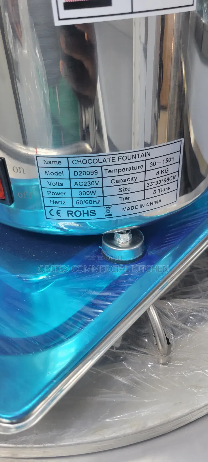 Industrial Chocolate Fountain Machine Is Available for Sales