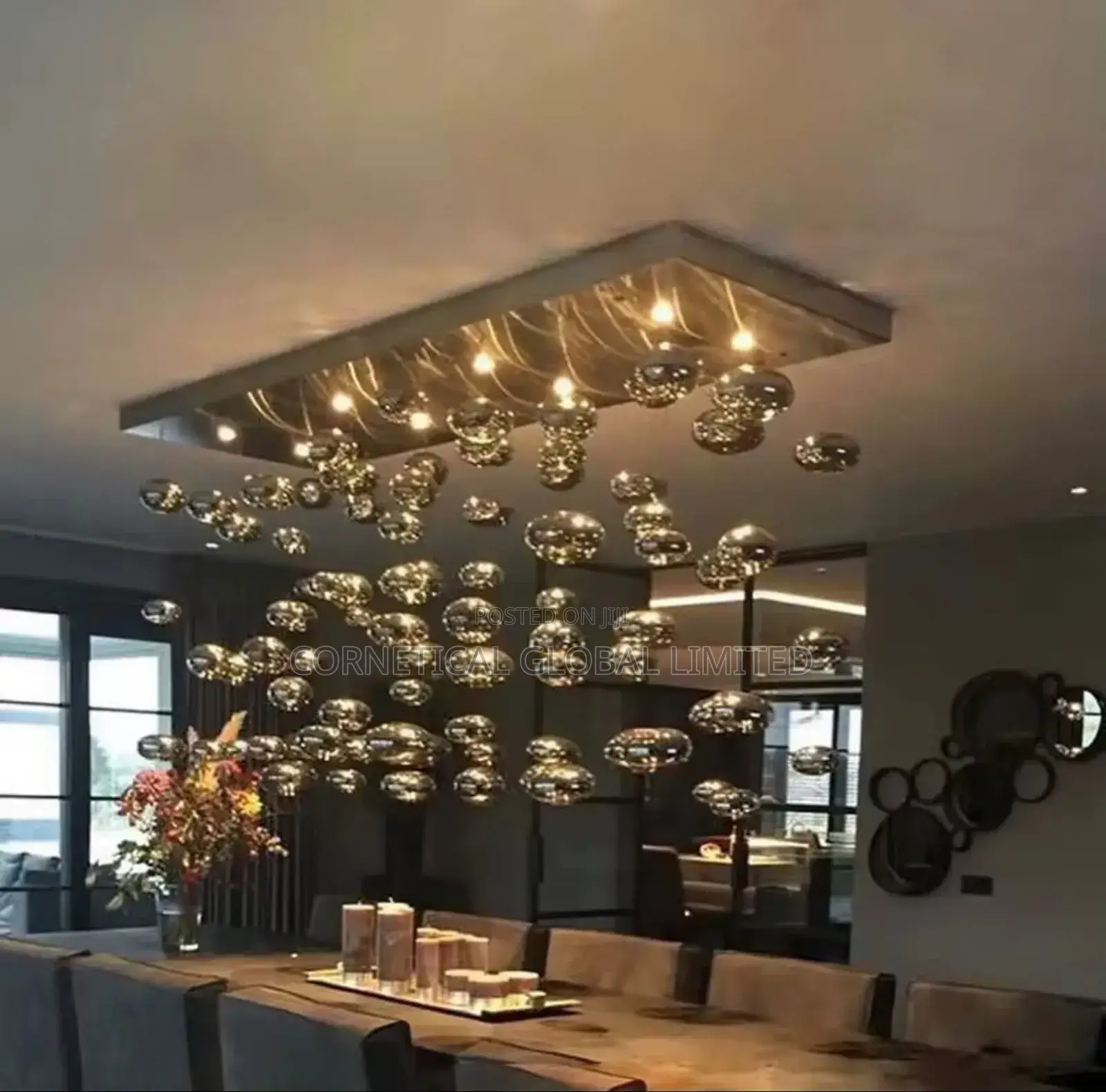 Modern Quality Stylish Luxury Crystal Led Bubble Stone Like Chandelier