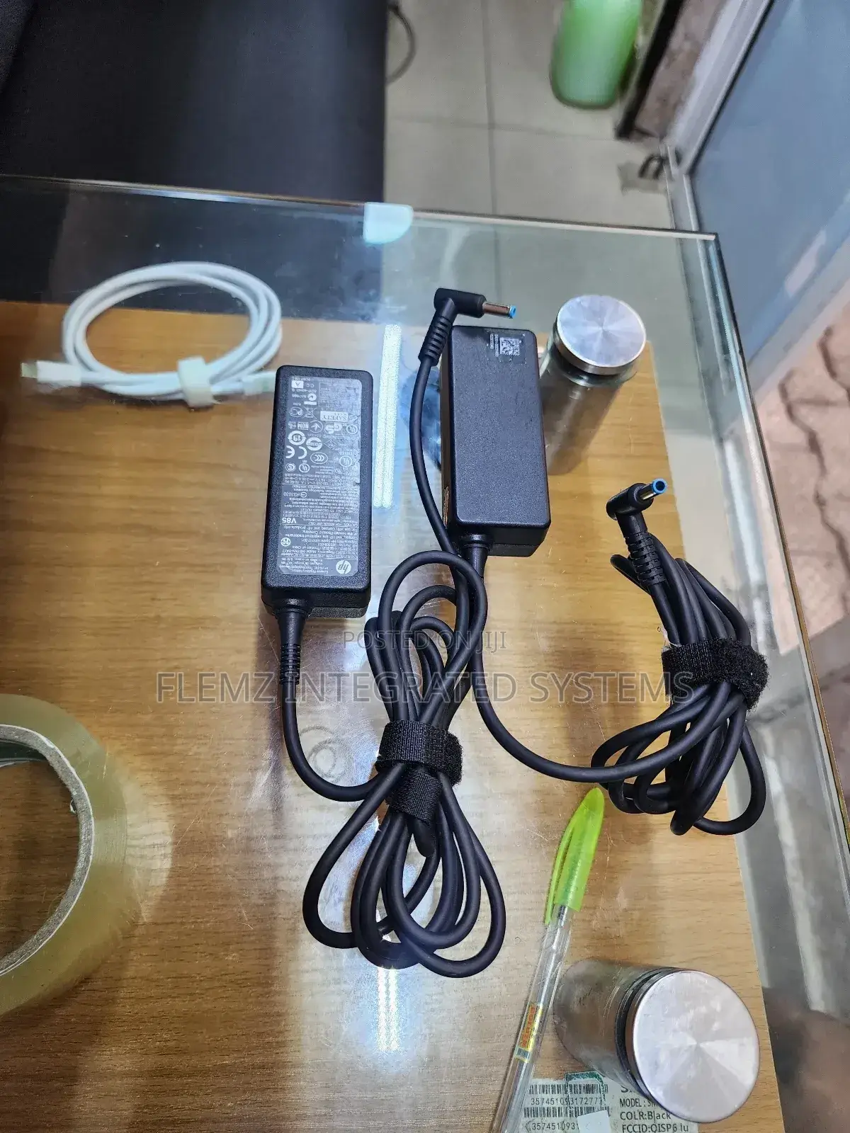Original Hp  Blue Mouth Power Adaptor Charger At Flemzconcepts