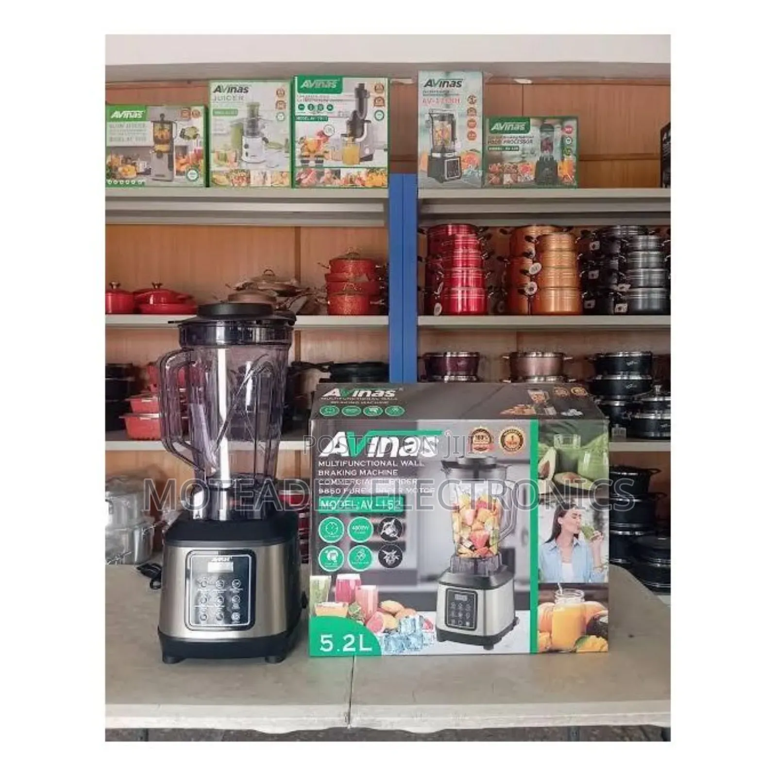 Avinas 5.2l Copper Coil 4800w Digital Commercial Blender/Grinder