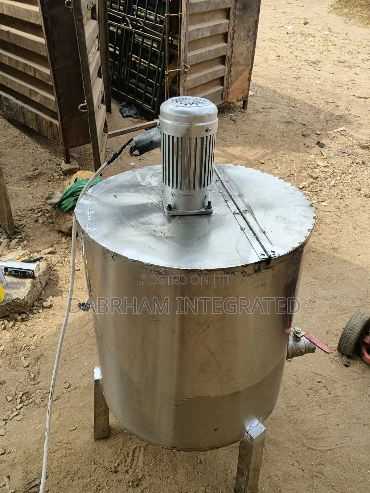100lit (Food Grade Materials) Zobo Stainless Boiler Mixing Machine