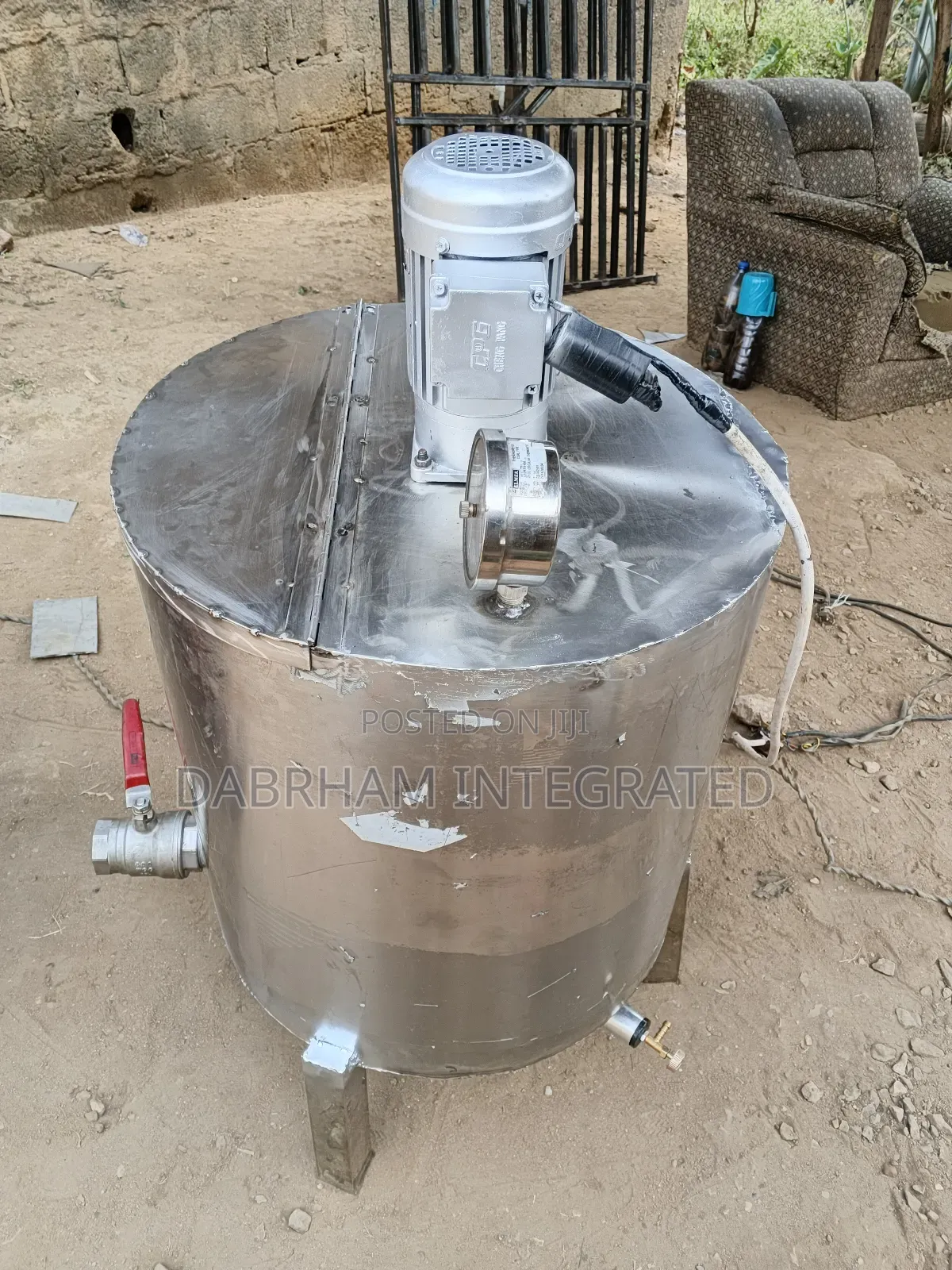 100lit (Food Grade Materials) Zobo Stainless Boiler Mixing Machine