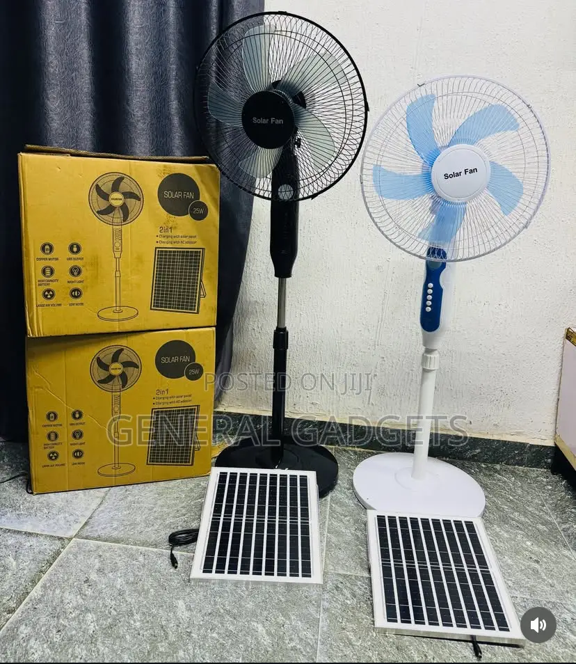 Rechargeable Solar Fan