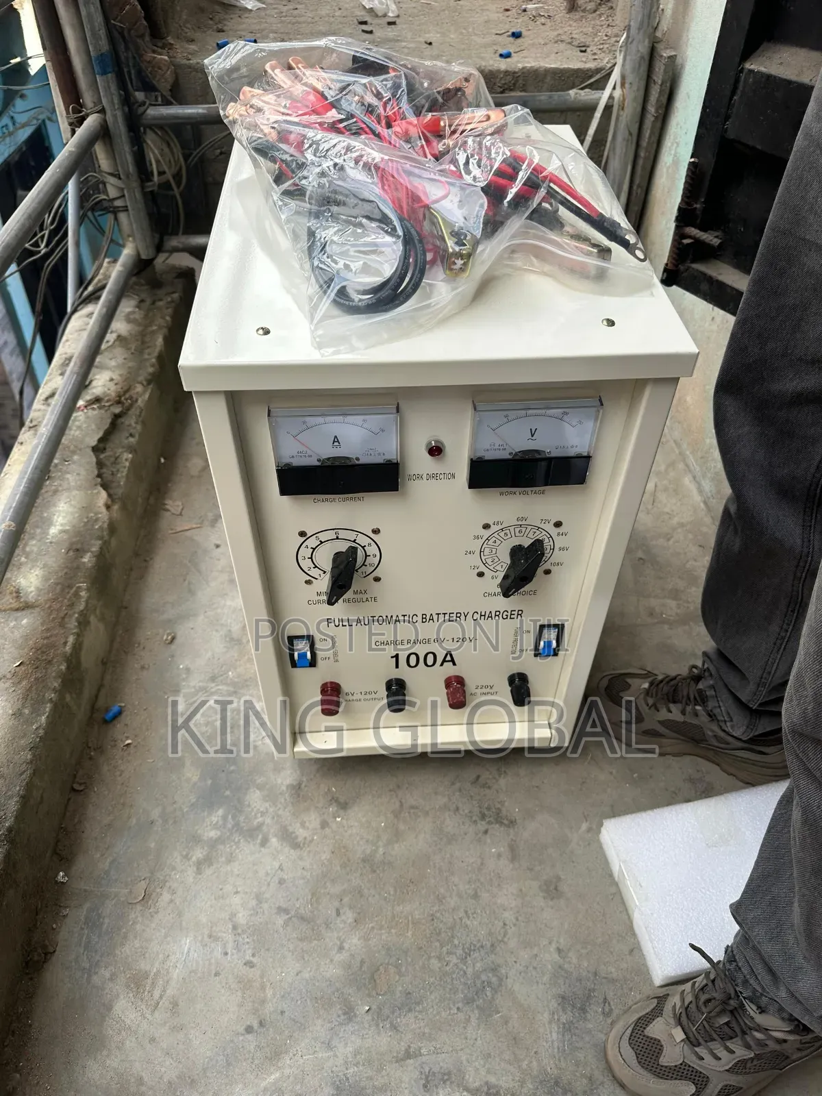 Full Automotive Industrial Battery Charger 100a/6-120v