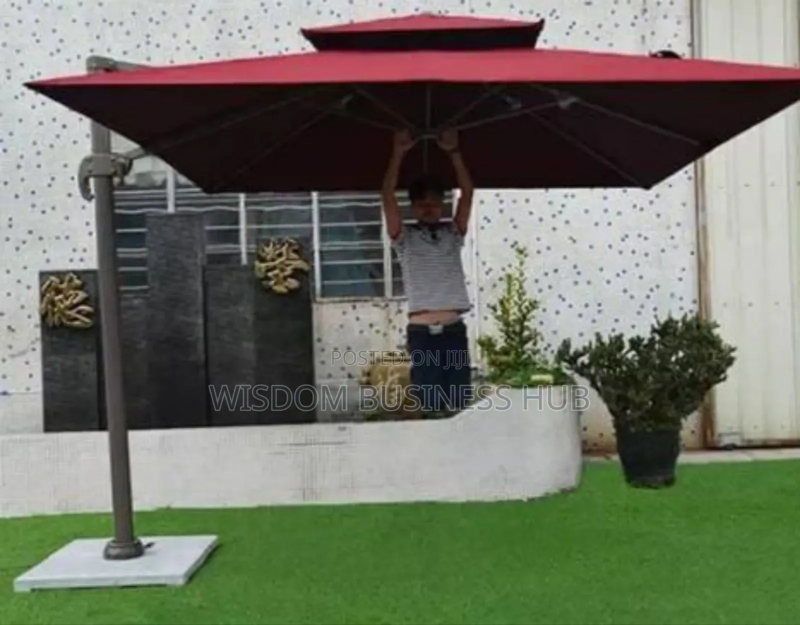 Garden Sun Umbrella With Light for Homes and Gardens
