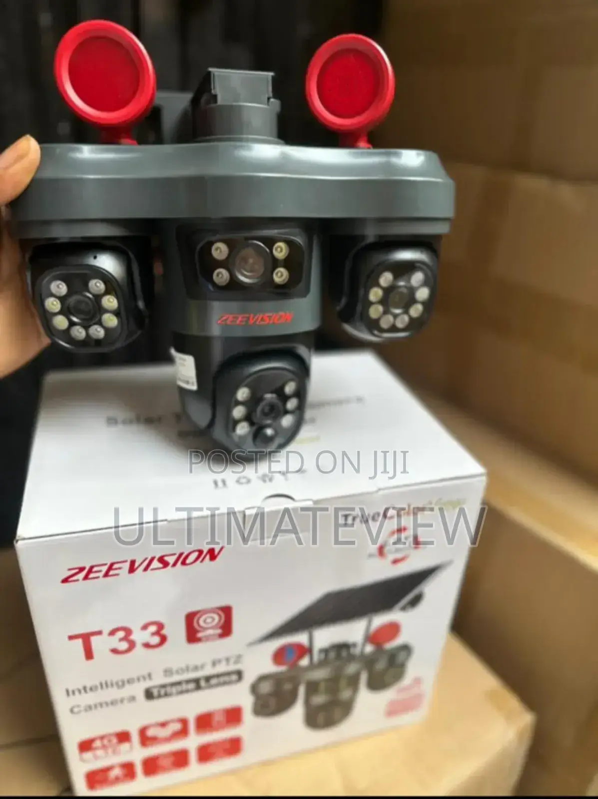 Complete Triple Lens Solar Camera V380 4g 9mp