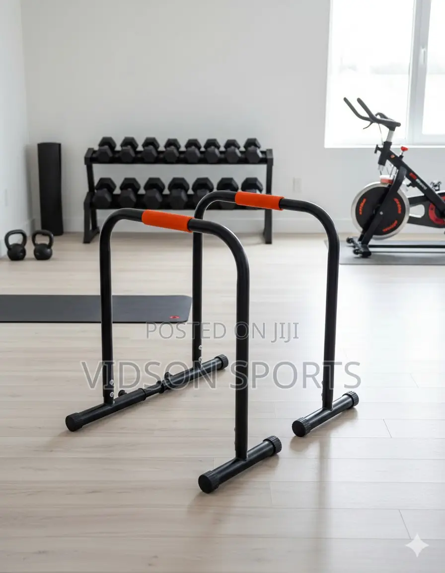 Sturdy Adjustable Dip Station Parallel Bars or Dip Bars