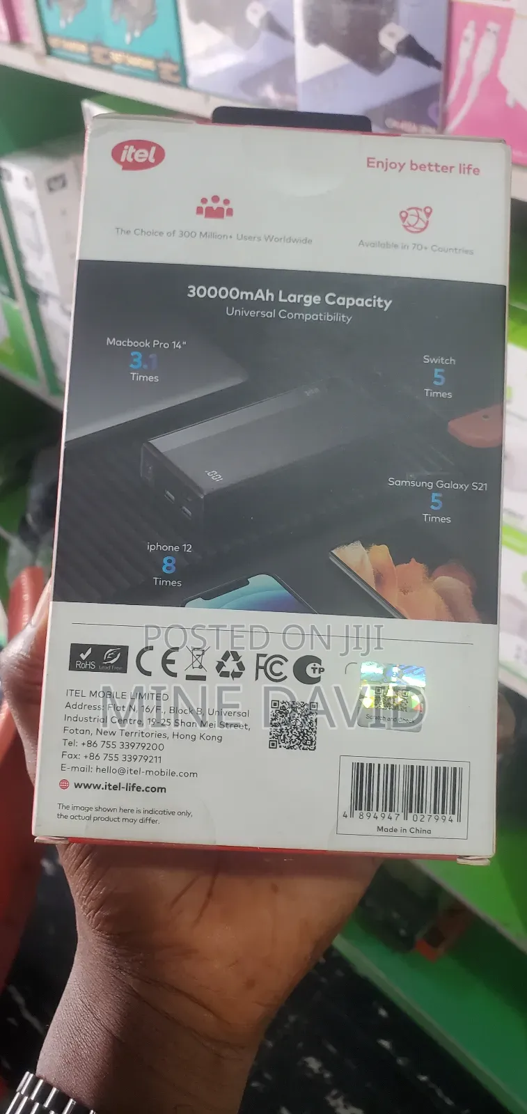 30,000mmah Itel Power Bank