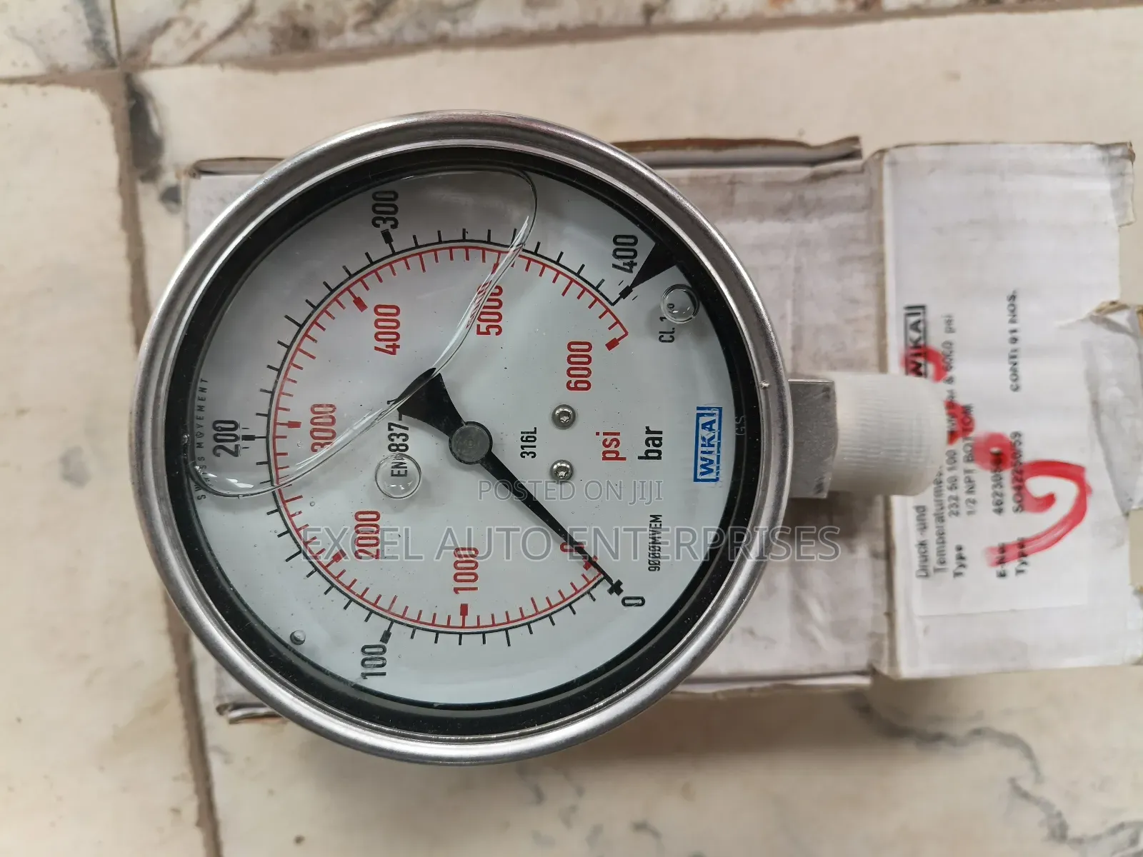Wika Pressure Gauge 0- 6000psi