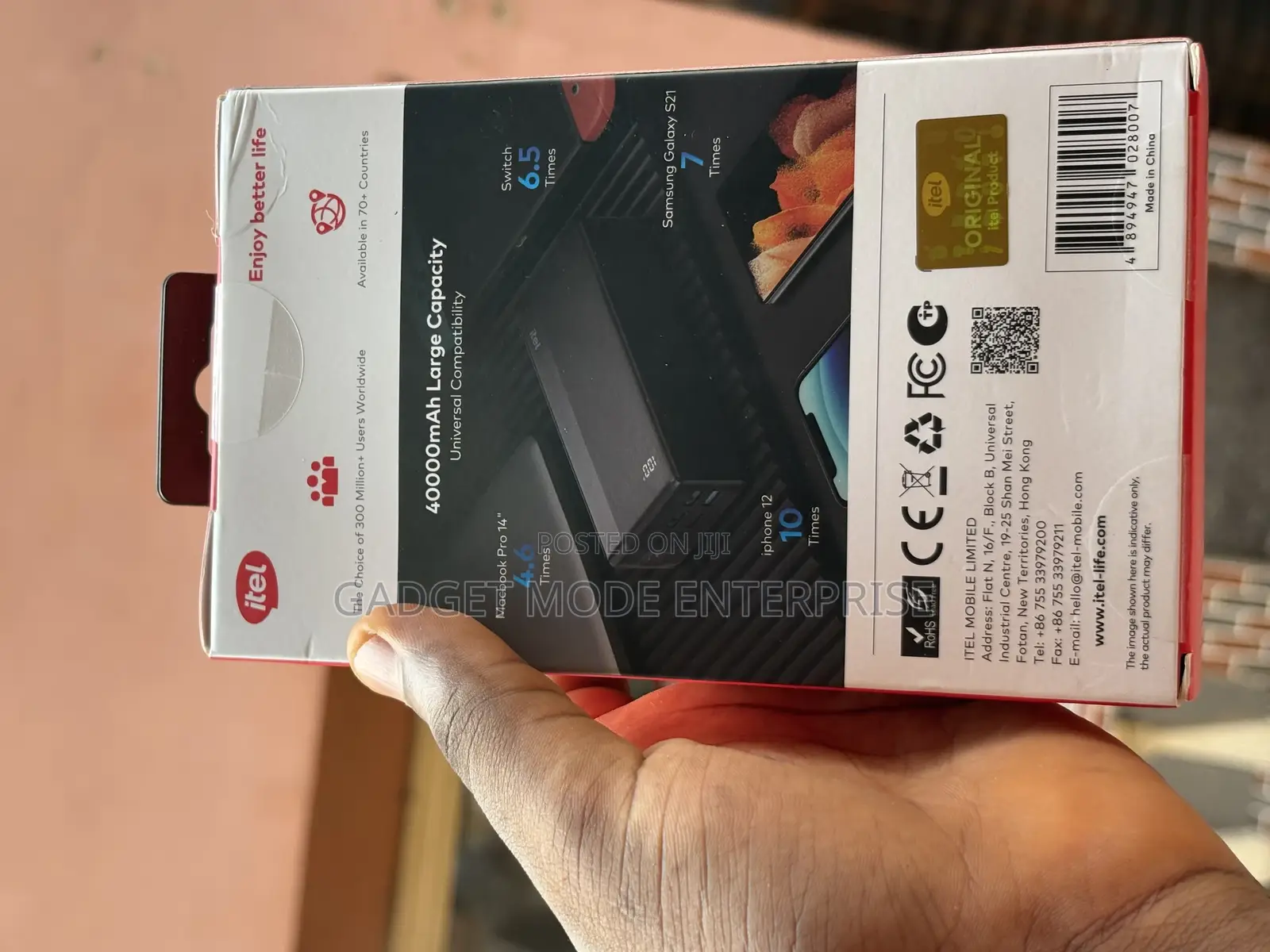 Itel Powerpulse I 40000mah 22.5w High Capacity Portable Powerbank
