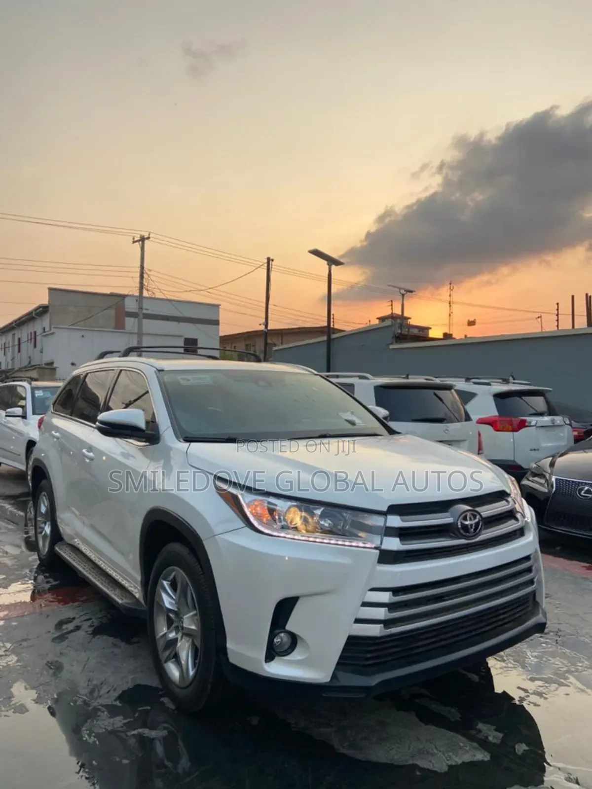Toyota Highlander Limited 4x4 V6 (3.5L 6cyl 8A) 2017 White