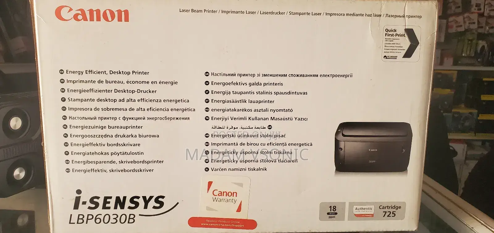 Canon I-Sensys Lbp6030b Laser Beam Printer