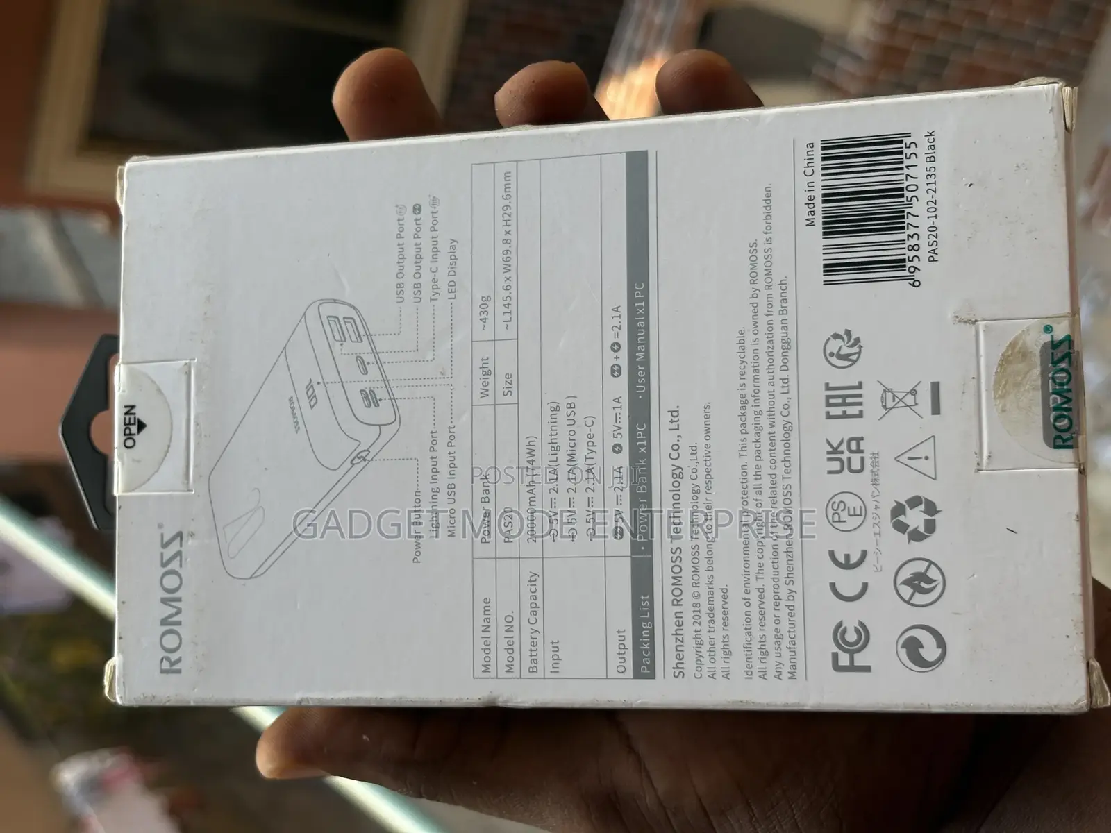 Romoss Ares 20 20000mah Portable Power Banks