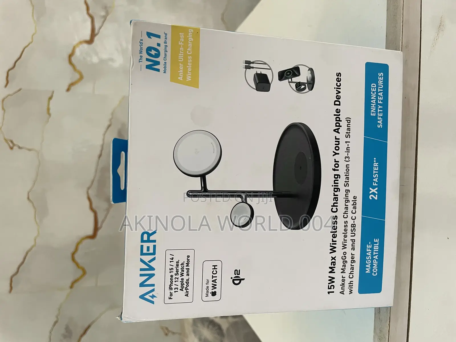 Brand New Anker Mag Go Wireless Charging Station (3in1 Stand )