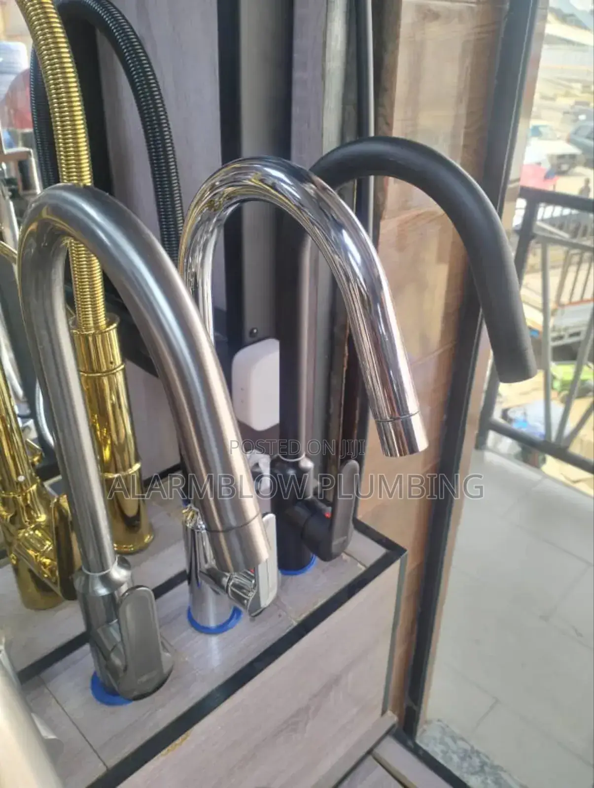 Kitchen Sink Mixer in Antirust, Black and Gold