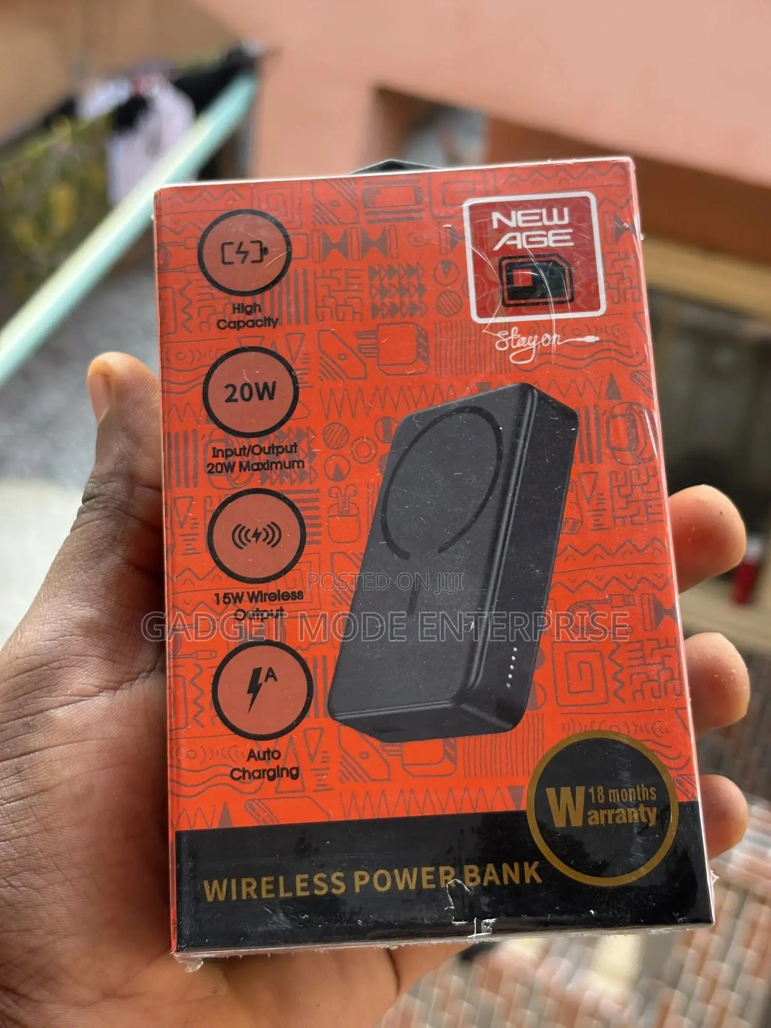 New Age 20w Wireless Power Bank