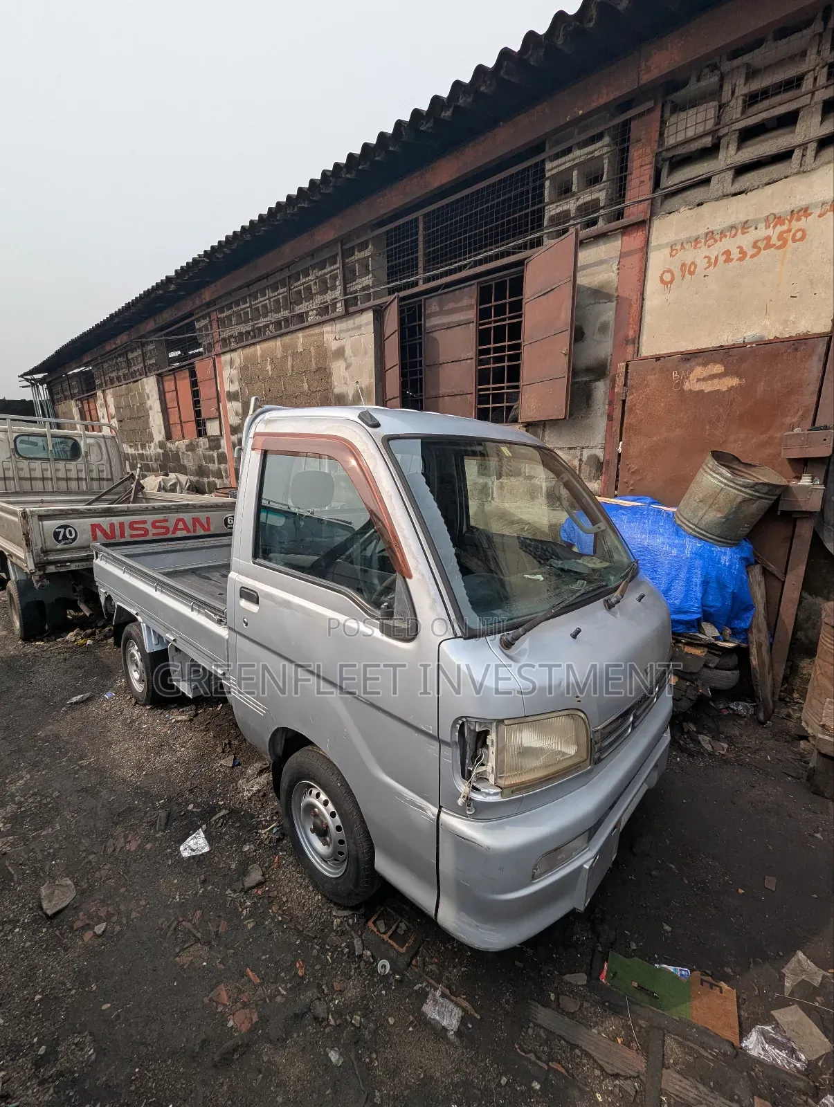 Daihatsu Hijet Manual Mini Pickup Truck 2012 Grey