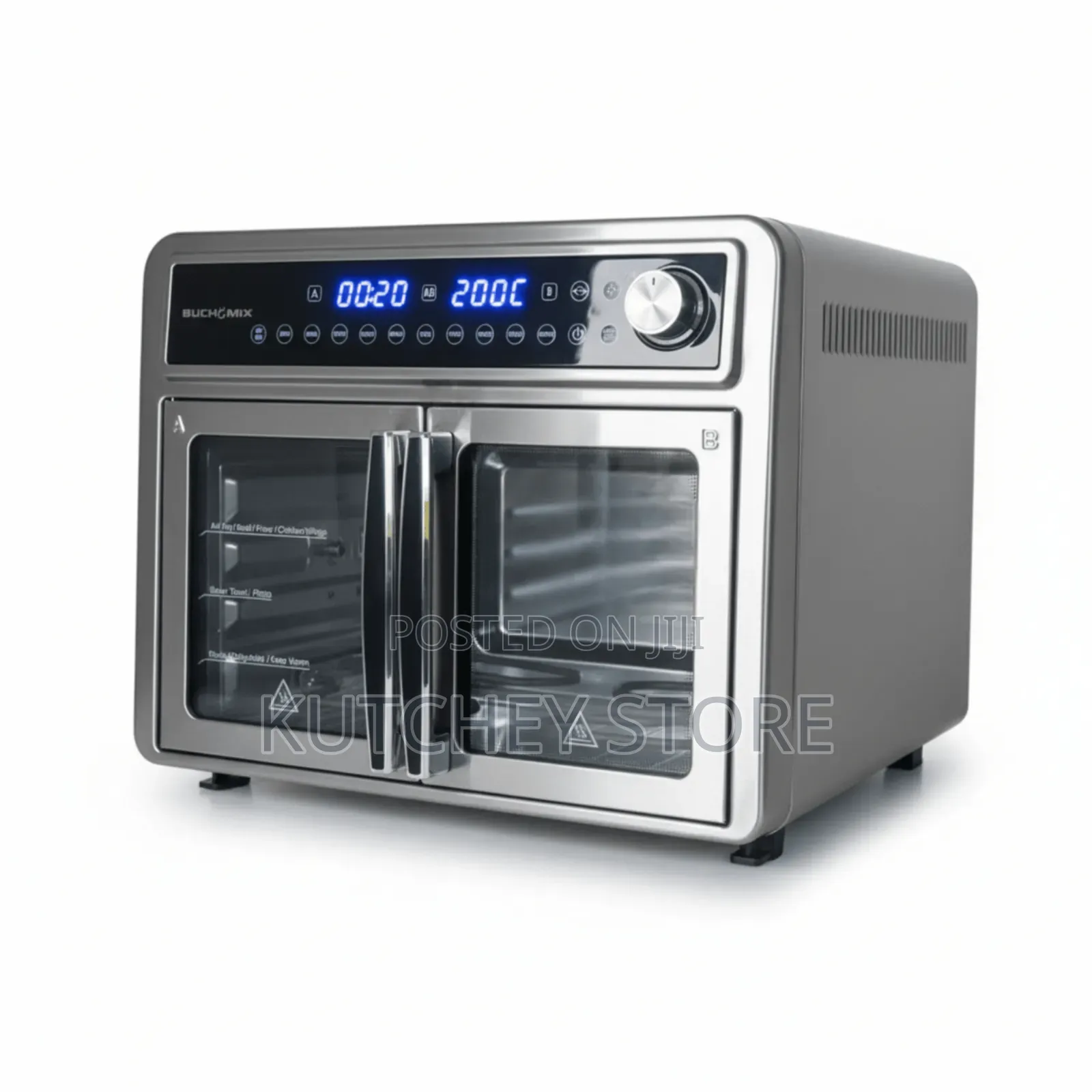 New 28l Airfryer Oven All Stainless Steel Dual Compartment