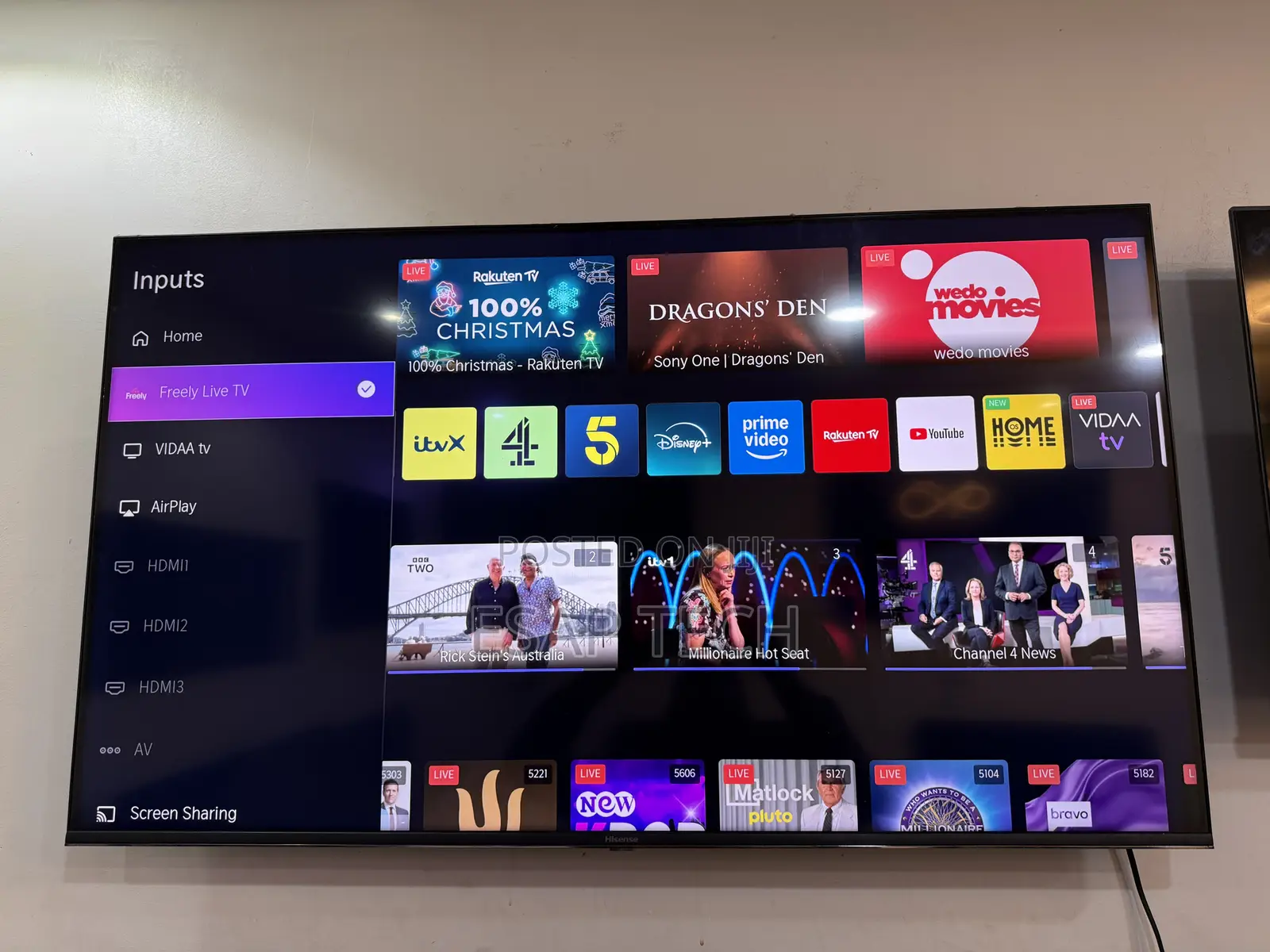 Hisense Qled Smart Tv 50” 2025 Model