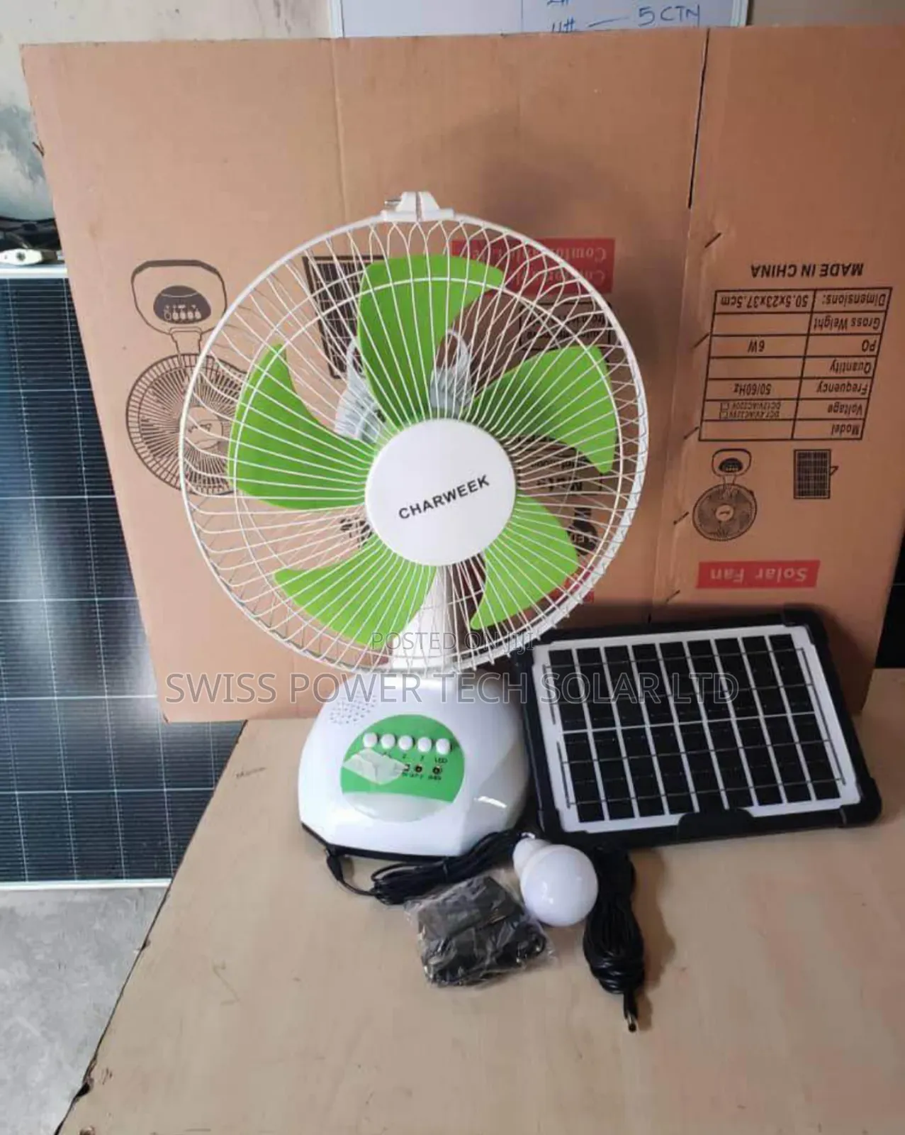 Solar Table Fan