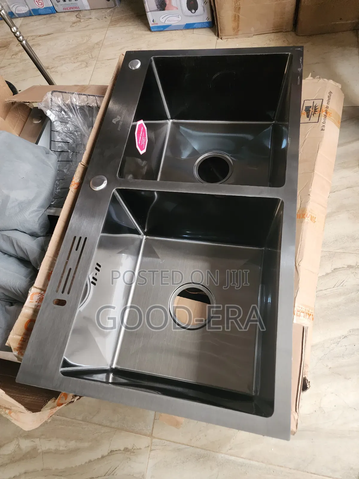 Black Hand Made Kitchen Sink