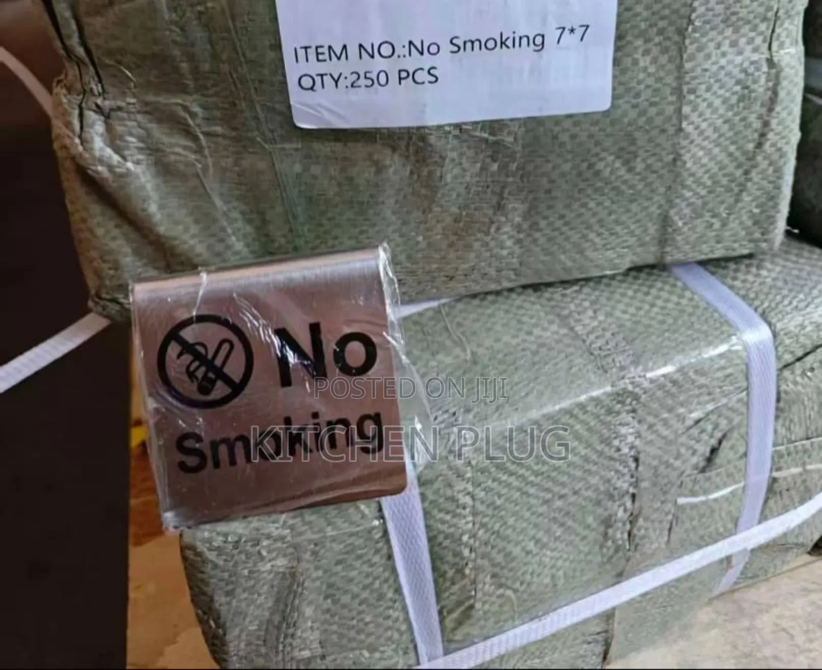 Stainless Steel "No Smoking" Sign