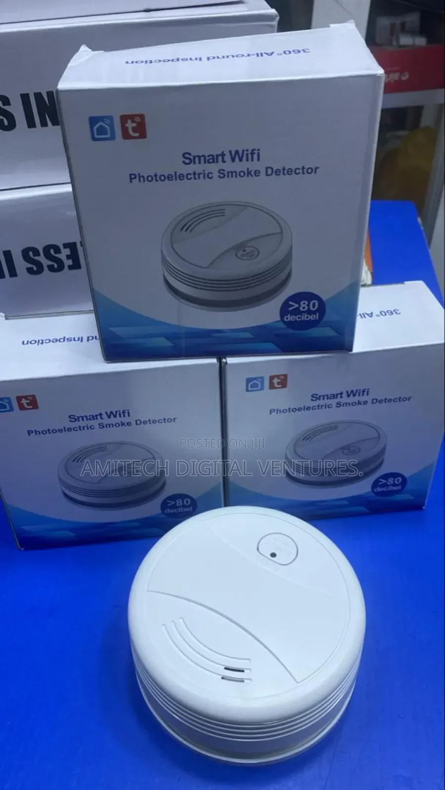 Wifi Wireless Smoke Detector With Battery