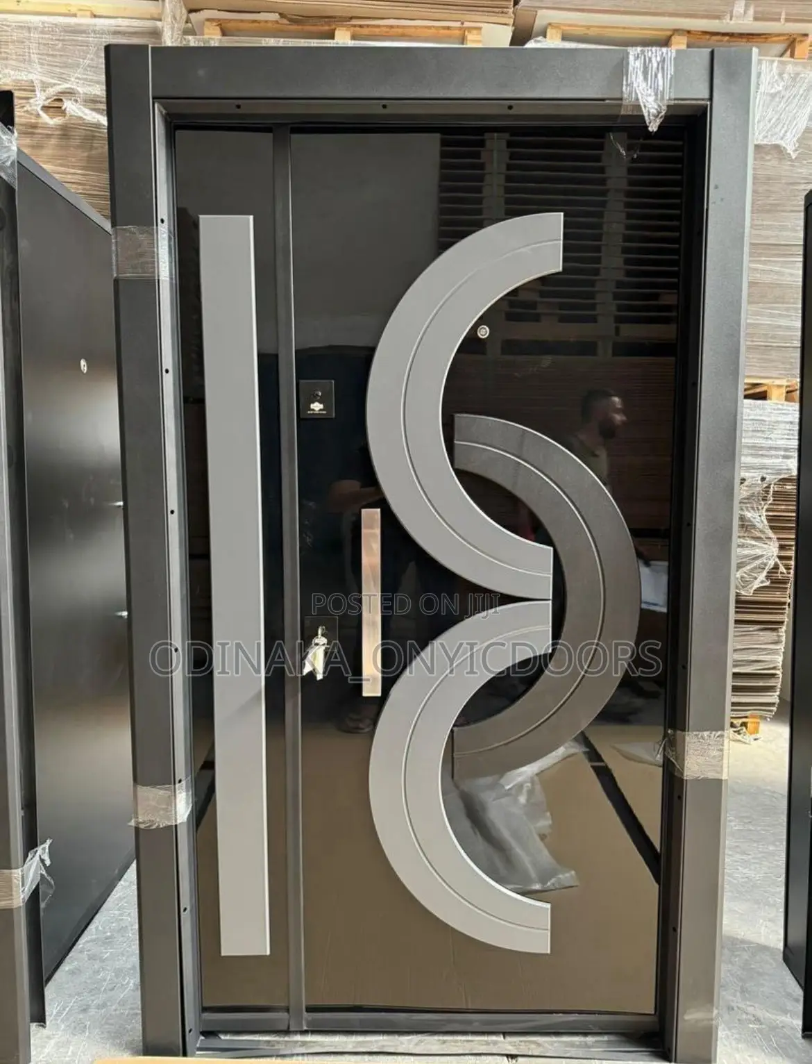 7ft By 4ft Turkey Luxury Door (Ultralam And Mahogany Mixed)
