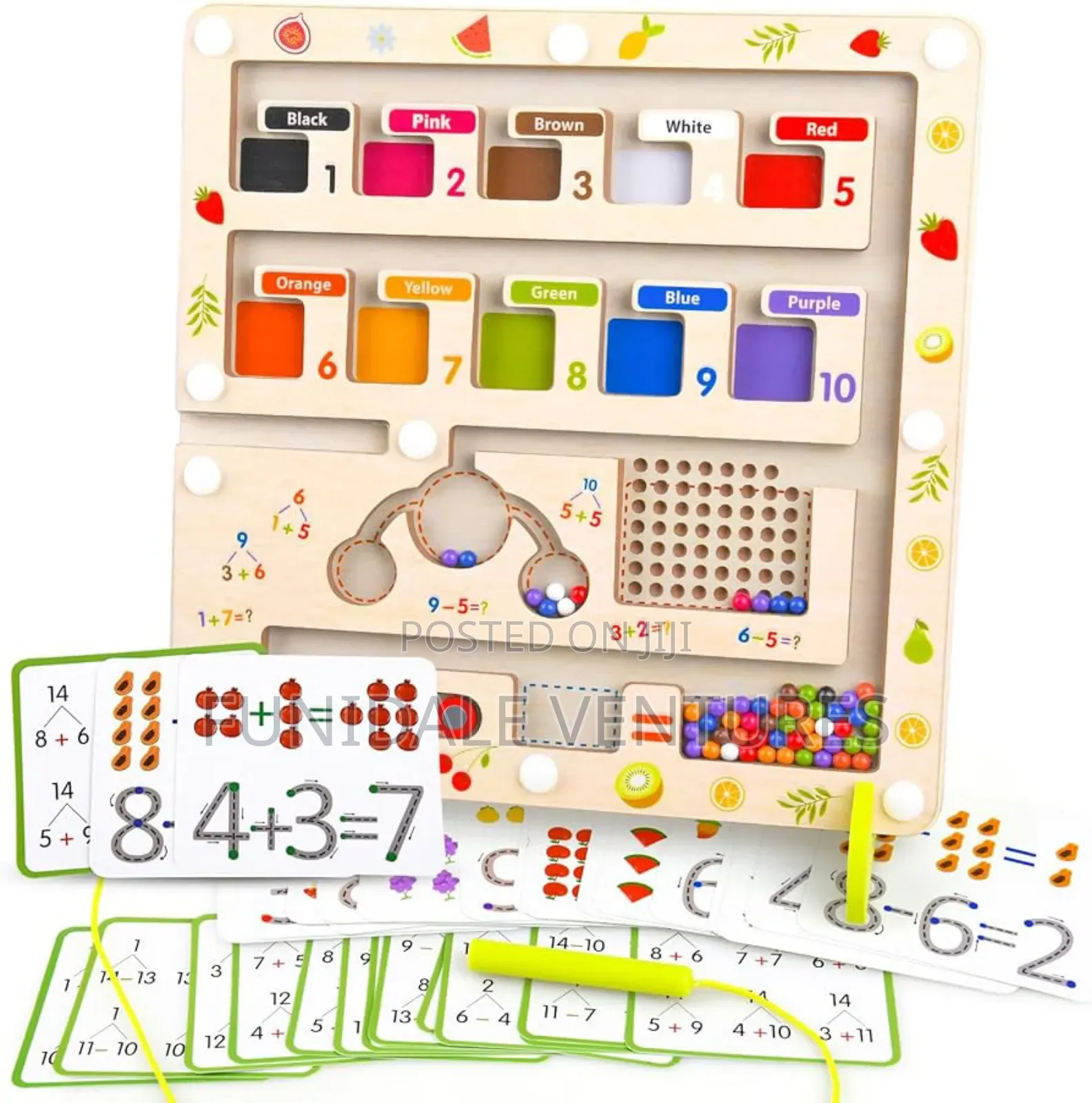 Early Education Calculation Colour Classification Magnetic Beads