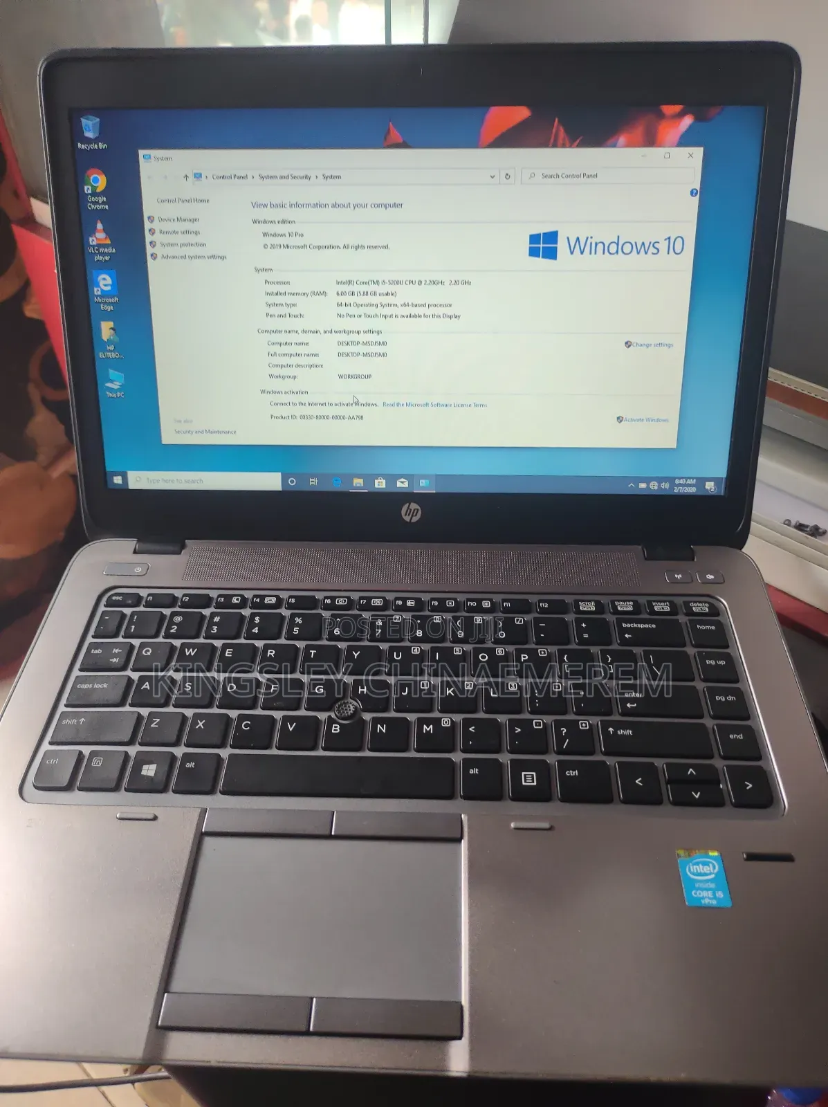 Laptop HP EliteBook 840 G2 8GB Intel Core i5 SSD 256GB