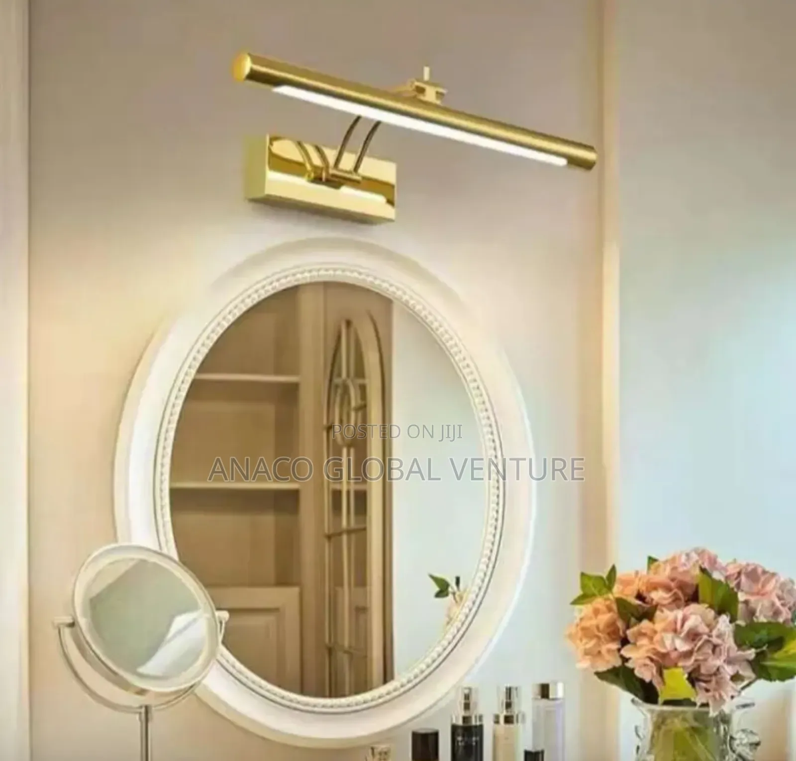Modern Led Mirror Light 3 Colour's Light Gold Body