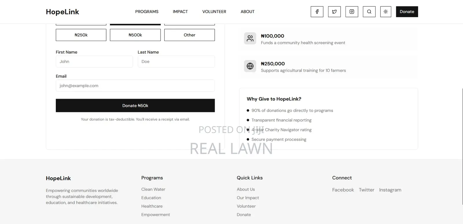 Ngo Foundation Website With Donation Feature (See Demo First)