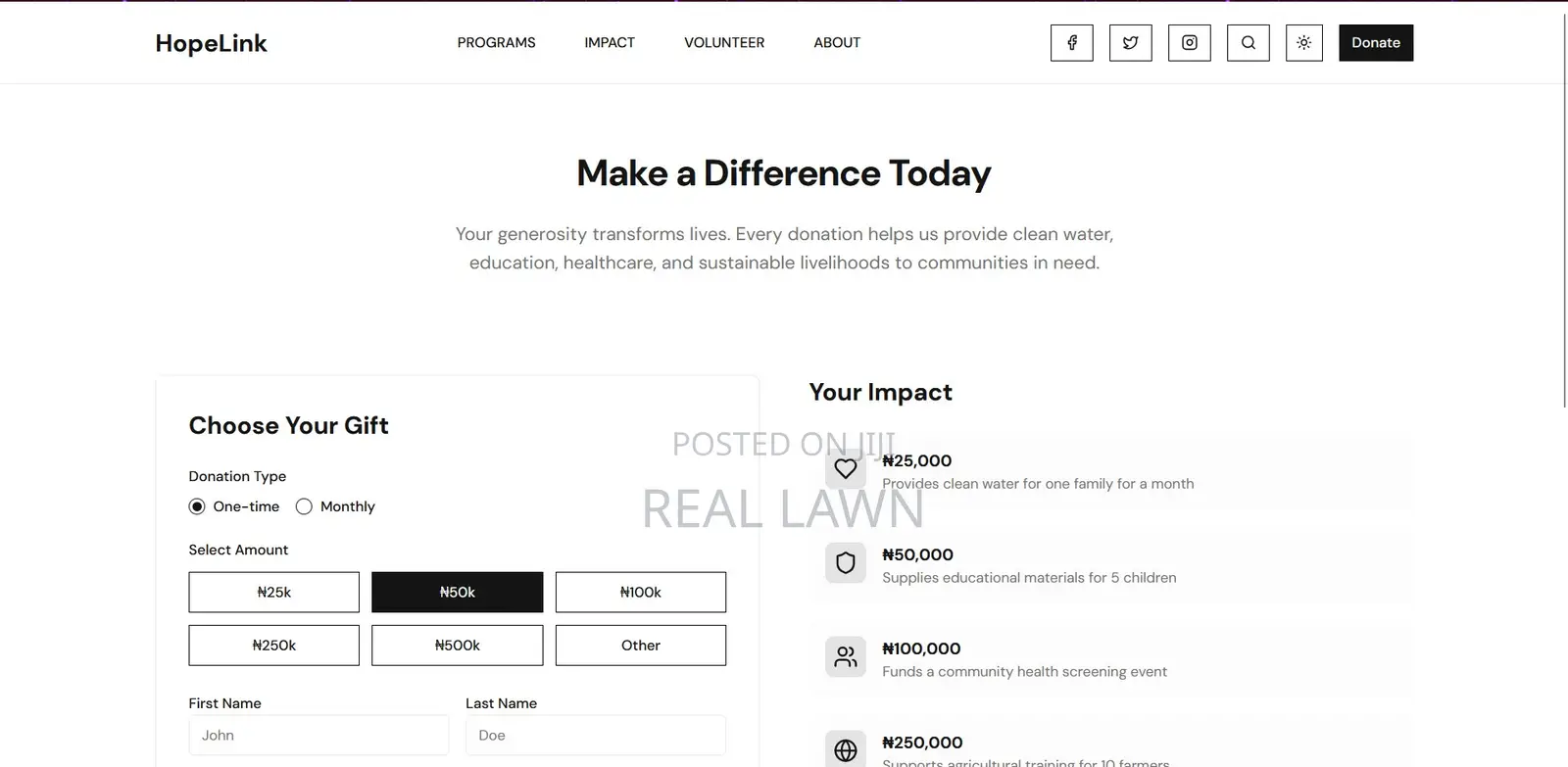 Ngo Foundation Website With Donation Feature (See Demo First)