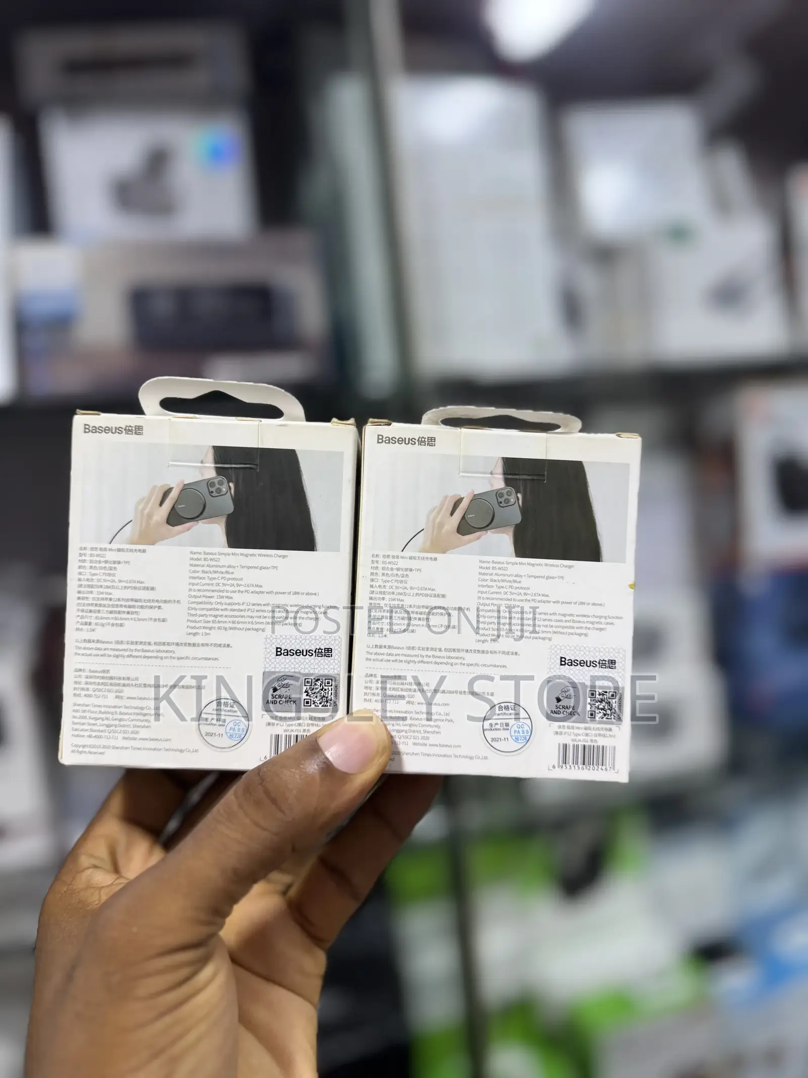 Baseus Simple Mini Magnetic Wireless Charger Suit For Ip12 With Type-c