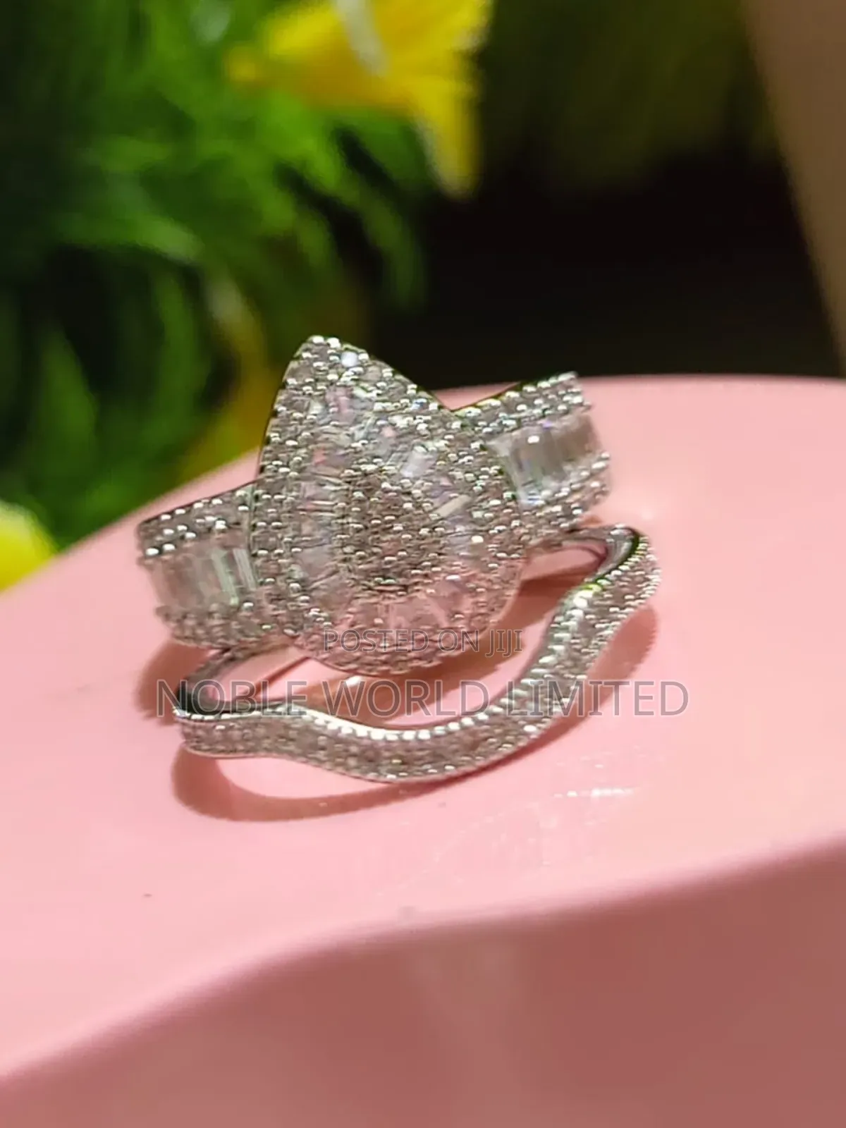 Silver Engagement/Wedding Ring Gl 7d
