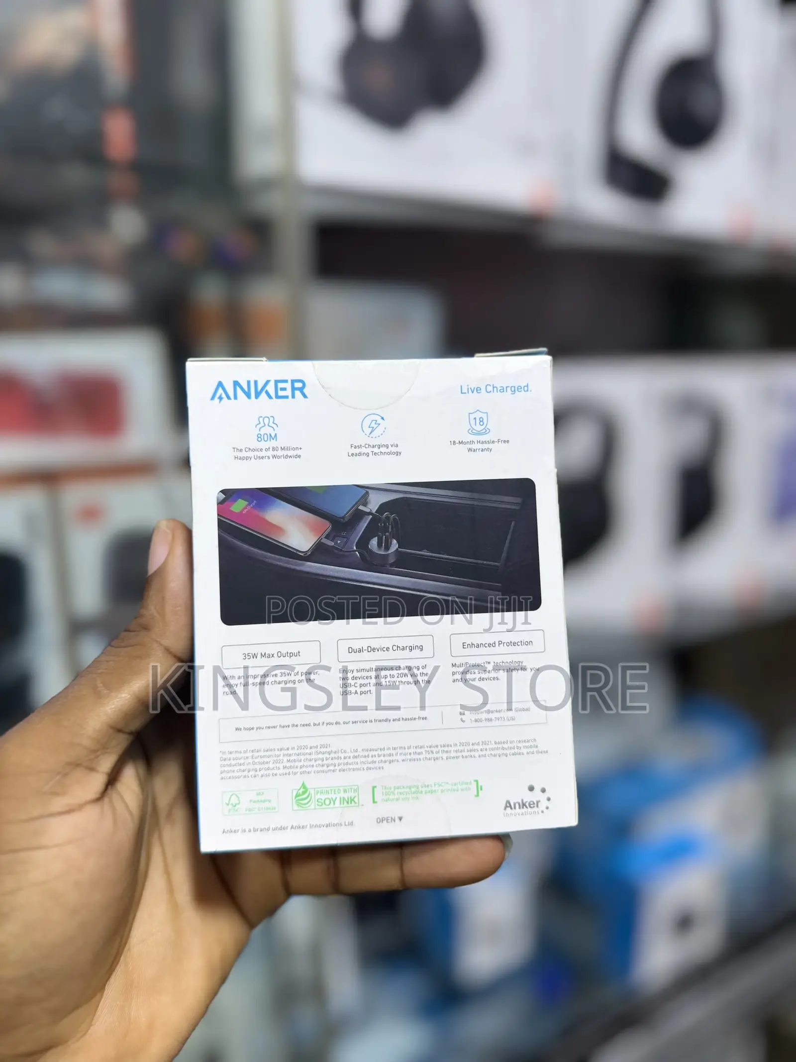 Anker Powerdrive Pd+ 2 35w Car Charger