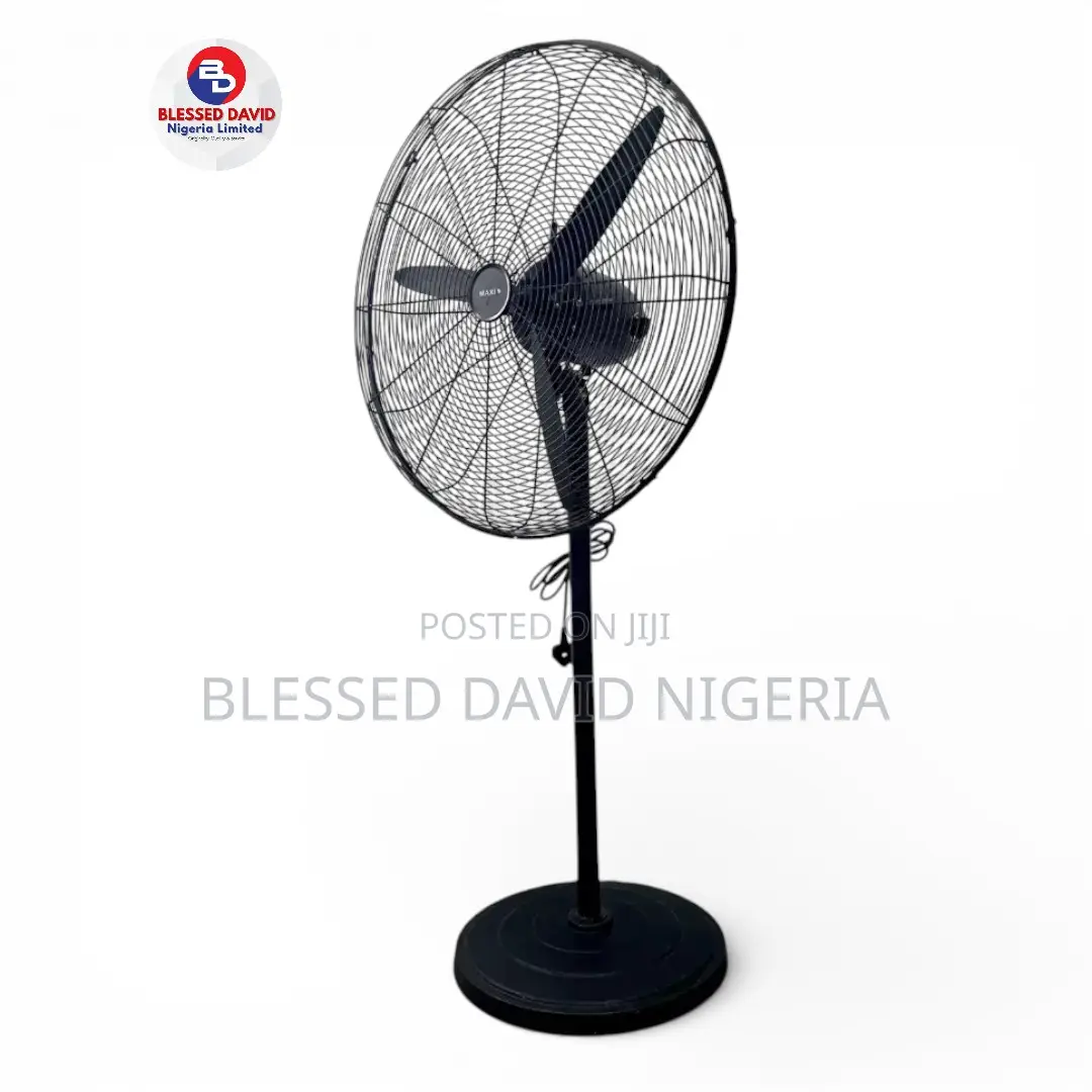 Maxi Standing Industrial Fan 26 Inch Black (Kfs-650)