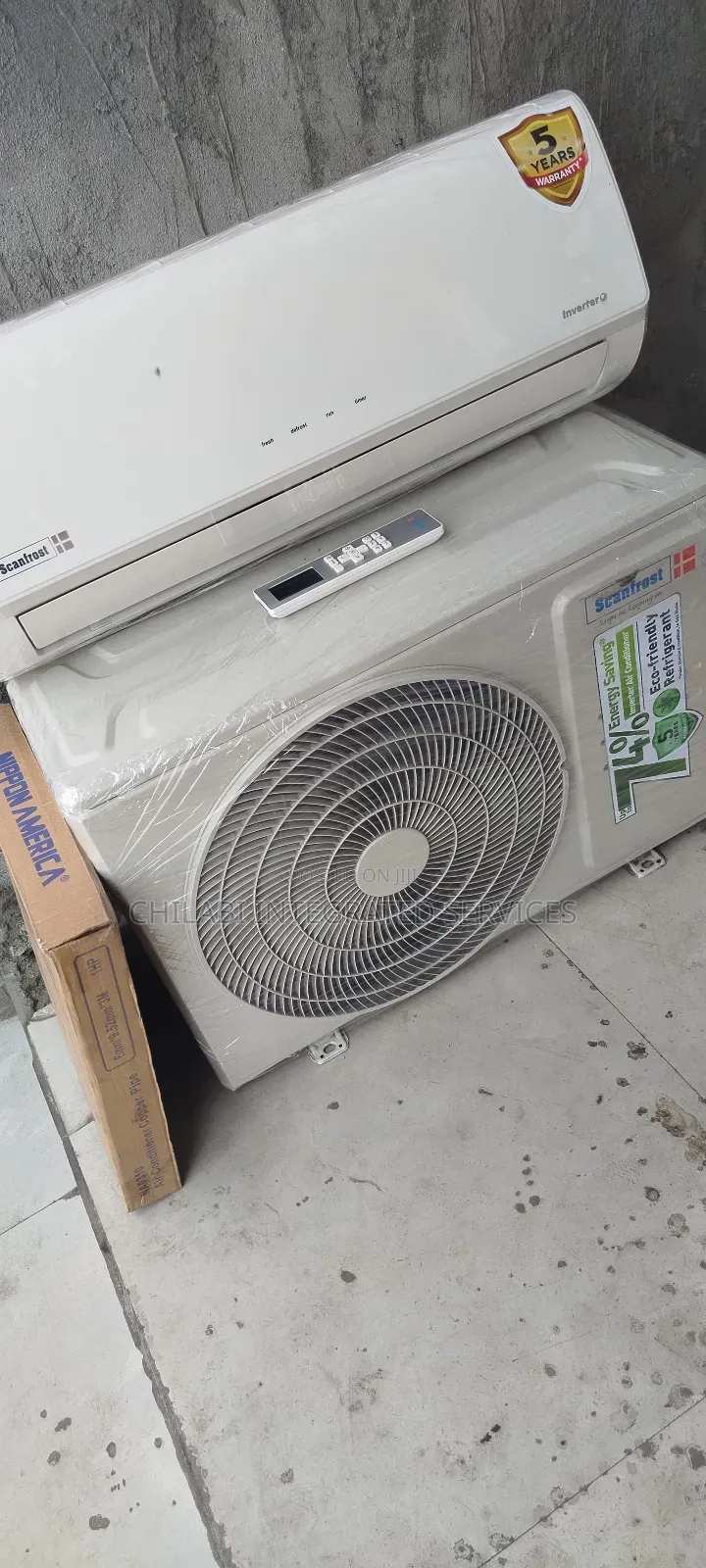 2 Months Old So New Scanfrost 1hp Air Conditioner With Kits Full Gas