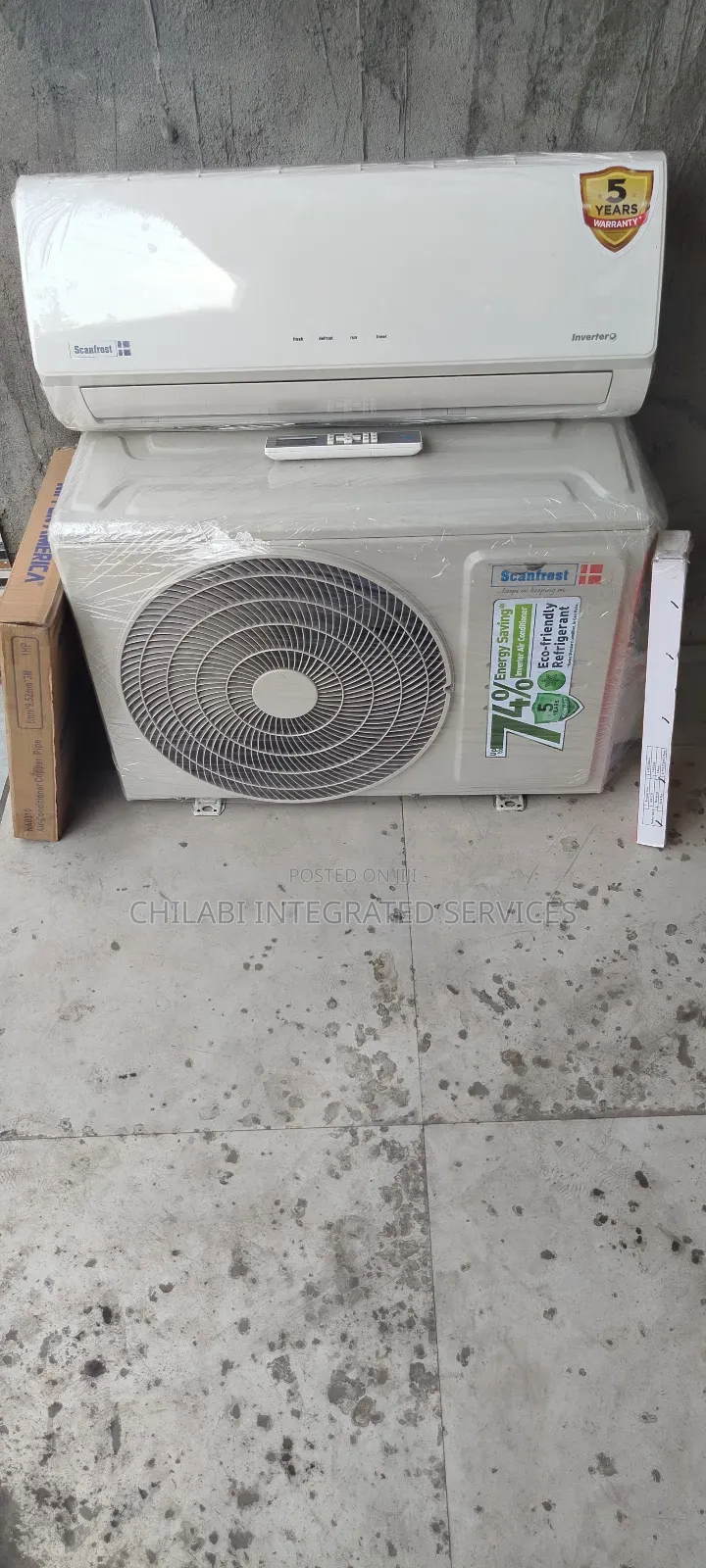 2 Months Old So New Scanfrost 1hp Air Conditioner With Kits Full Gas