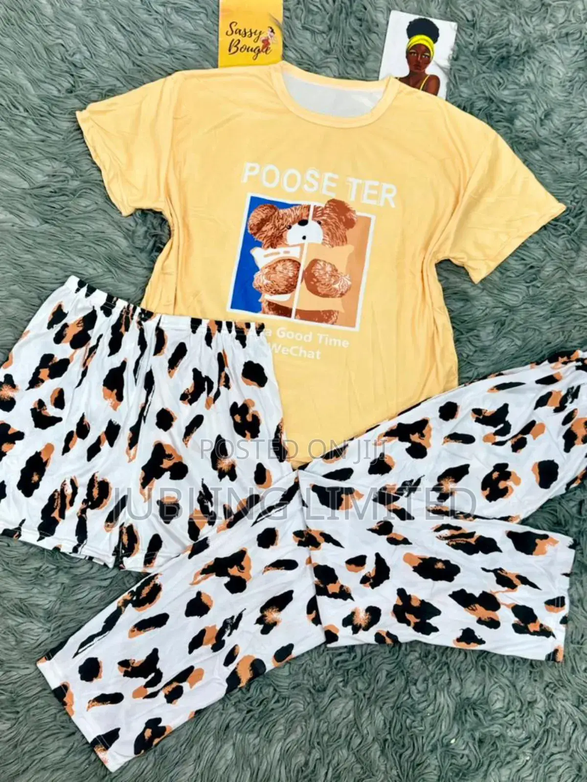 3in1 Roundneck Women’s Loungewear Nightwear Set |Pyjama Homewear