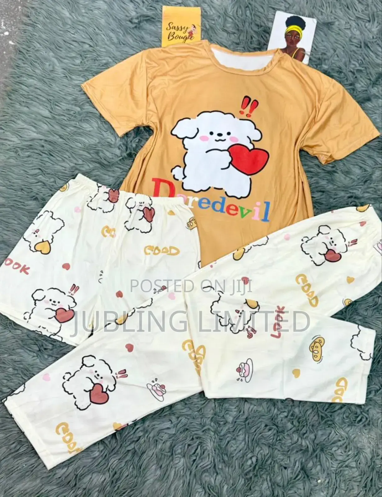 3in1 Roundneck Women’s Loungewear Nightwear Set |Pyjama Homewear