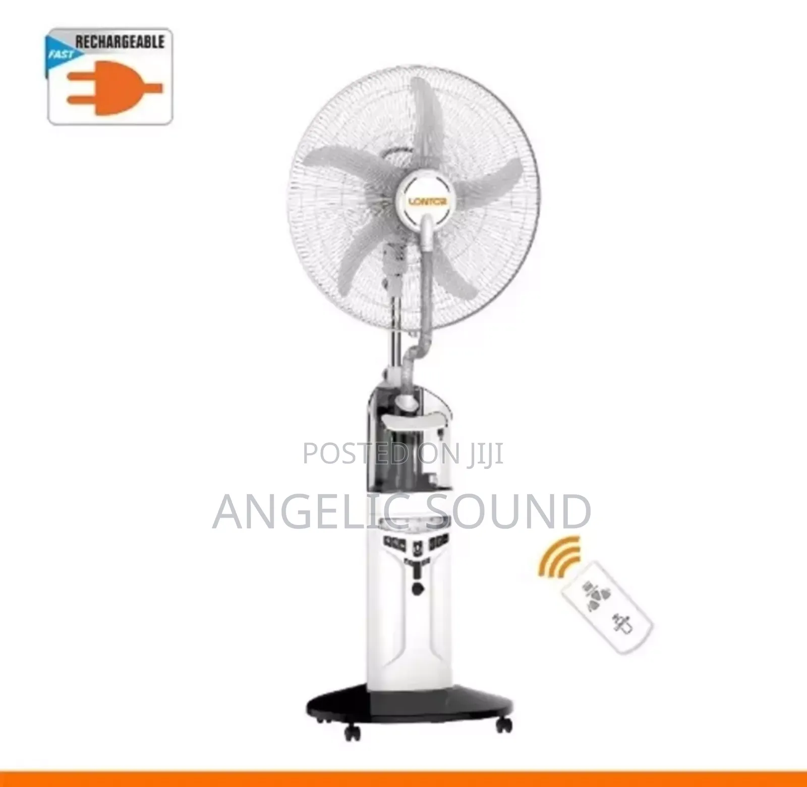 18 Inch Long Lasting Battery Rechargeable Water Fan