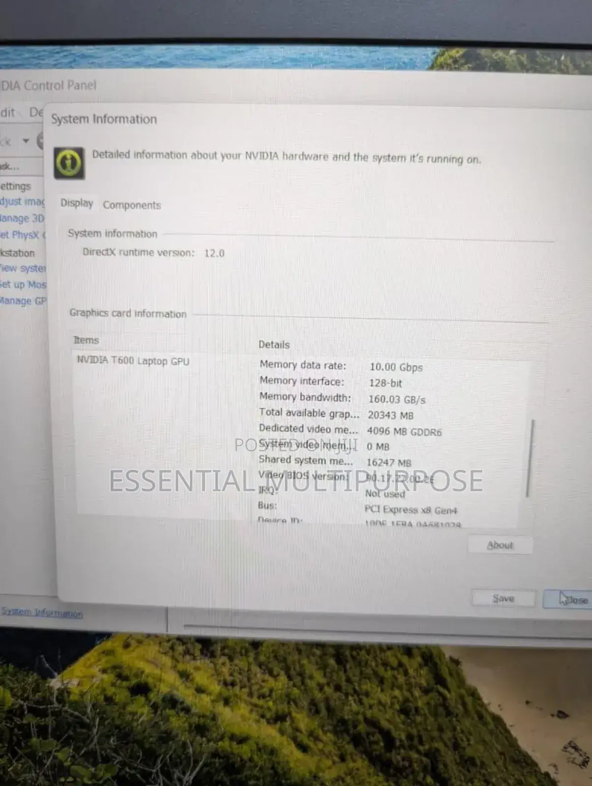 Laptop Dell Precision 3570 32GB Intel Core i7 SSD 512GB