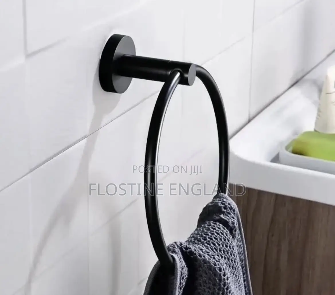 Black Towel Holder
