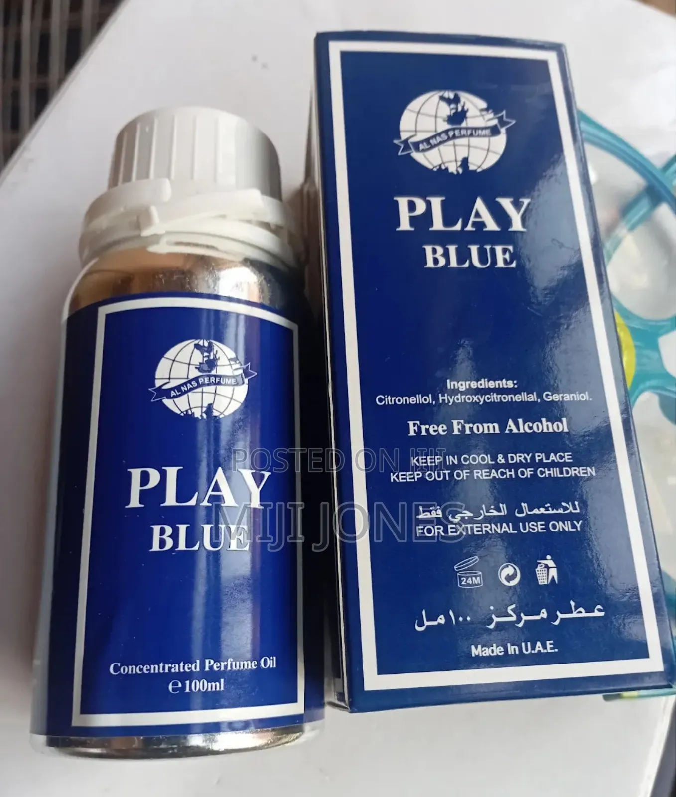 *Play Blue Perfume Oil – 24‐Hour Long‐Lasting Scent On Fabric* 🌊💙