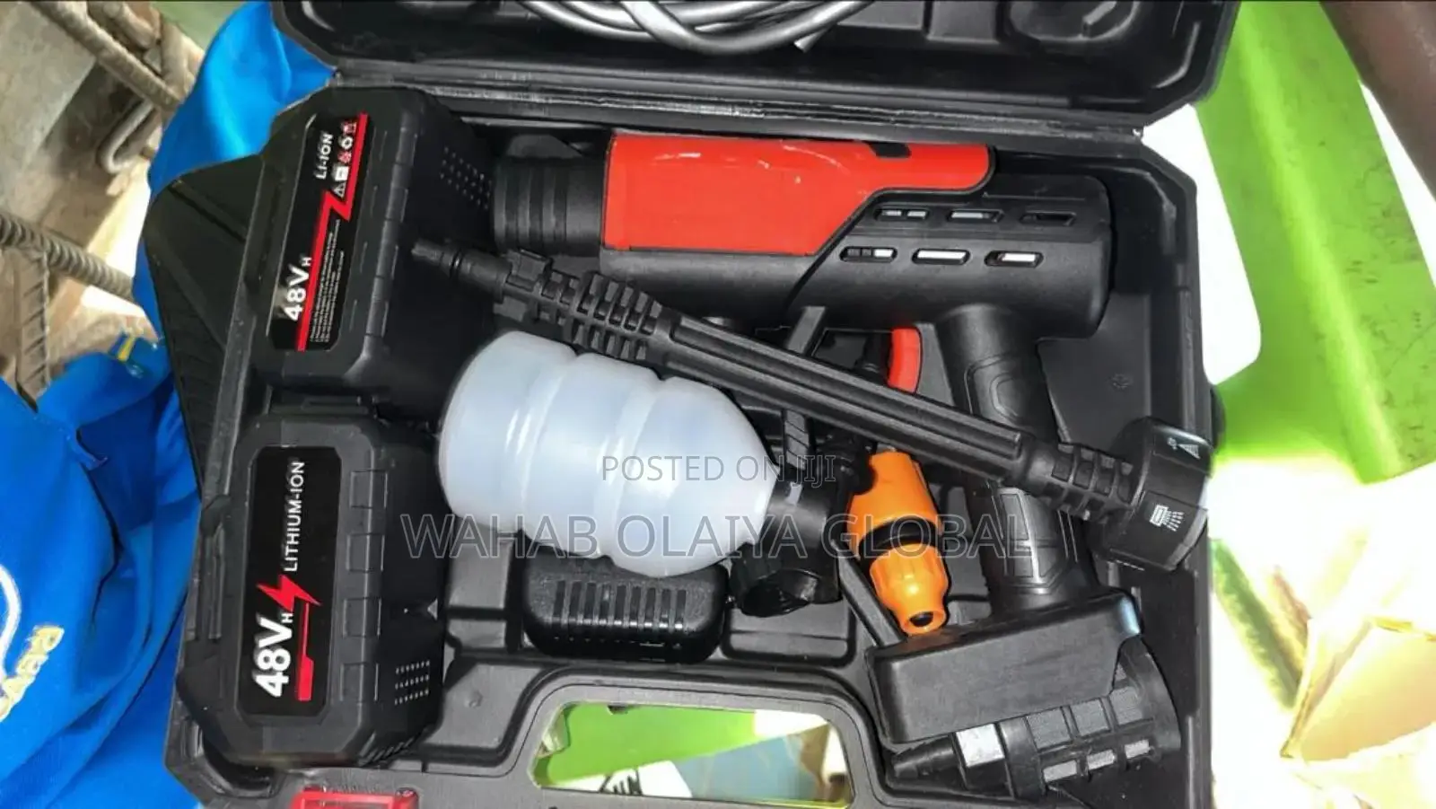 48v Cordless Portable Pressure Washer Kit – Lithium Batter
