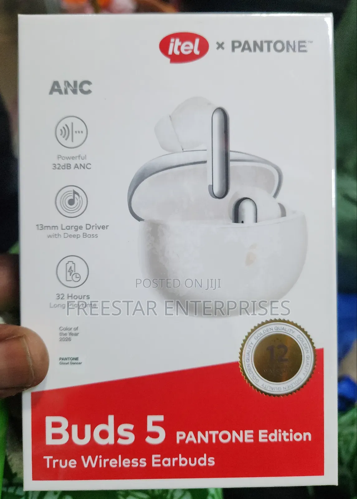 Itel Buds 5 Pantone Edition Anc Bluetooth Airpod.