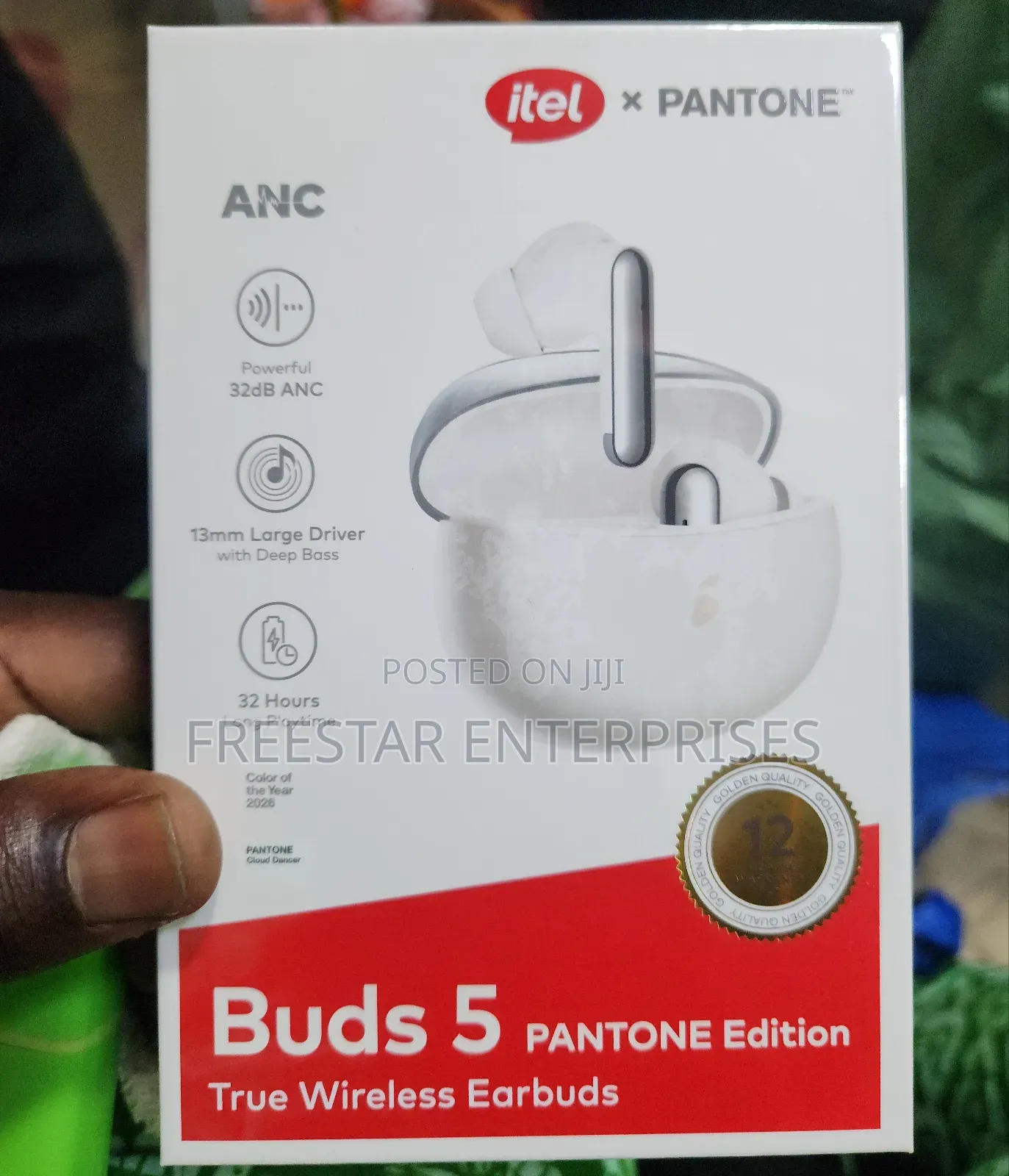 Itel Buds 5 Pantone Edition Anc Bluetooth Airpod.